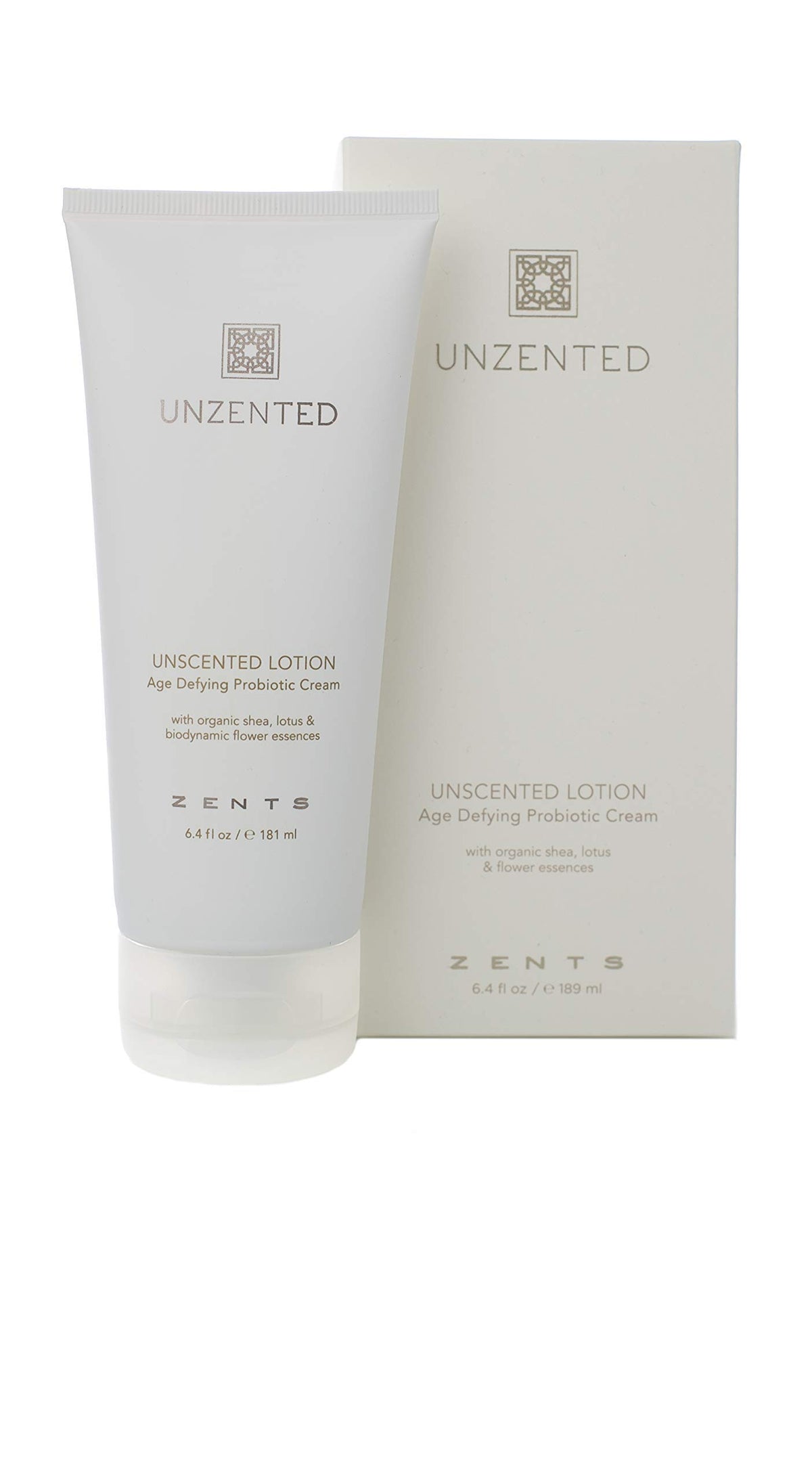 Zents Fragrance-Free Age-Defying Probiotic Body & Hand Lotion With Hyaluronic Acid, 6.4 Fl Oz