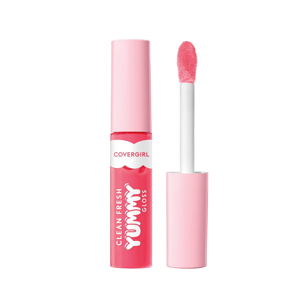 Covergirl Clean Fresh Yummy Gloss - Vegan Lip Gloss, Sheer Natural Scents, Glamingo Pink, 0