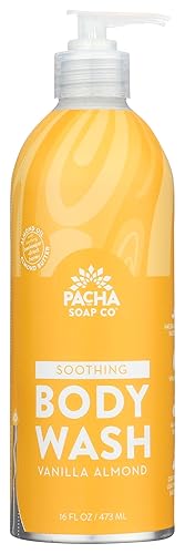 Pacha Soap Co Vanilla Almond Body Wash - 16 Fl Oz Moisturizing Cleanser