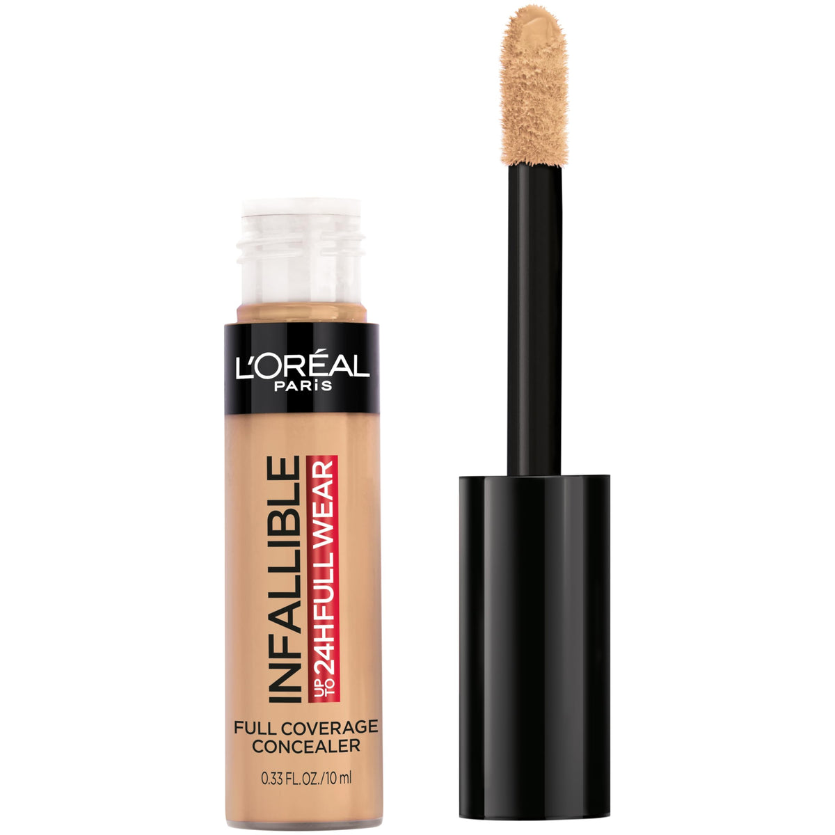 L'Oreal Paris Infallible Full Wear Waterproof Matte Concealer, Amber, 0.33 Fl Oz