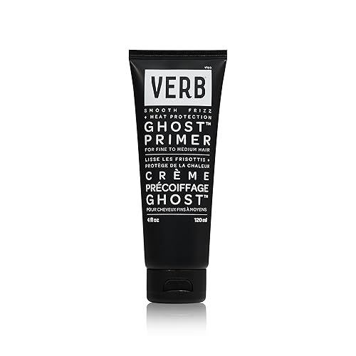 Verb Ghost Primer Heat Protectant - 4 Fl Oz, White, Protects Hair From Heat Damage