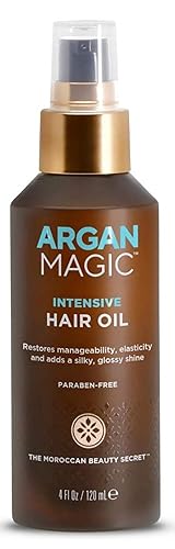 Argan Magic Intensive Hair Oil - Restores Elasticity, Adds Shine, Controls Frizz - 4 oz