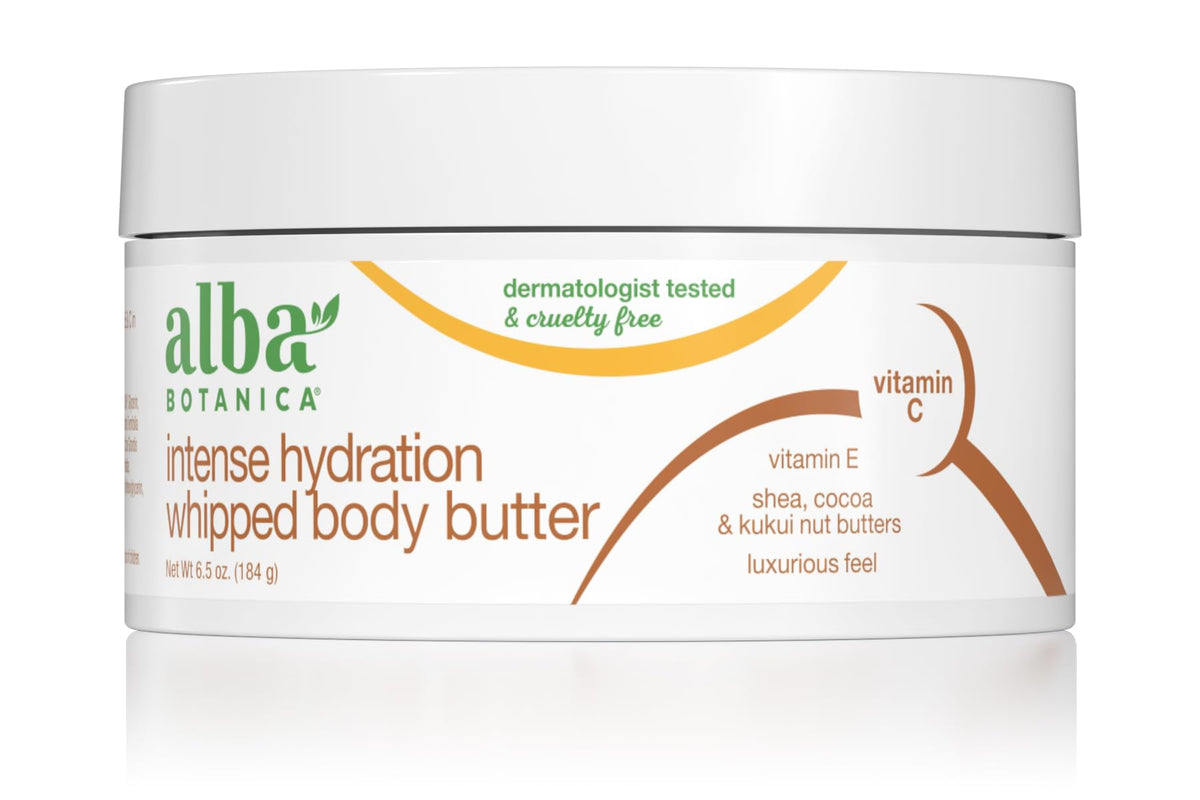 Alba Botanica Intense Hydration Body Butter With Shea & Cocoa, 6.5 Oz - Moisturizing Cream