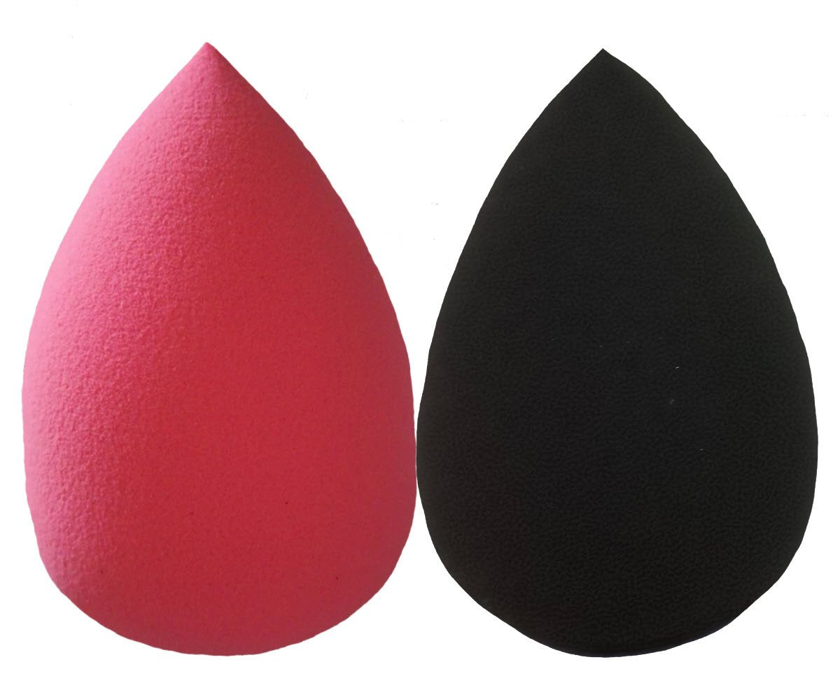 Essencell Cosmetic Makeup Blender Sponges 2Pc Pack - Flawless Suede Foundation Applicator