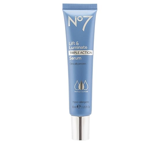 No7 Lift & Luminate Serum - Anti-Wrinkle Collagen Peptide, Vitamin C & Hyaluronic Acid (30ml)