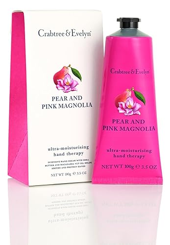 Crabtree & Evelyn Hand Therapy, Ultra-Moisturising, Pear & Pink Magnolia, 3.5 Oz