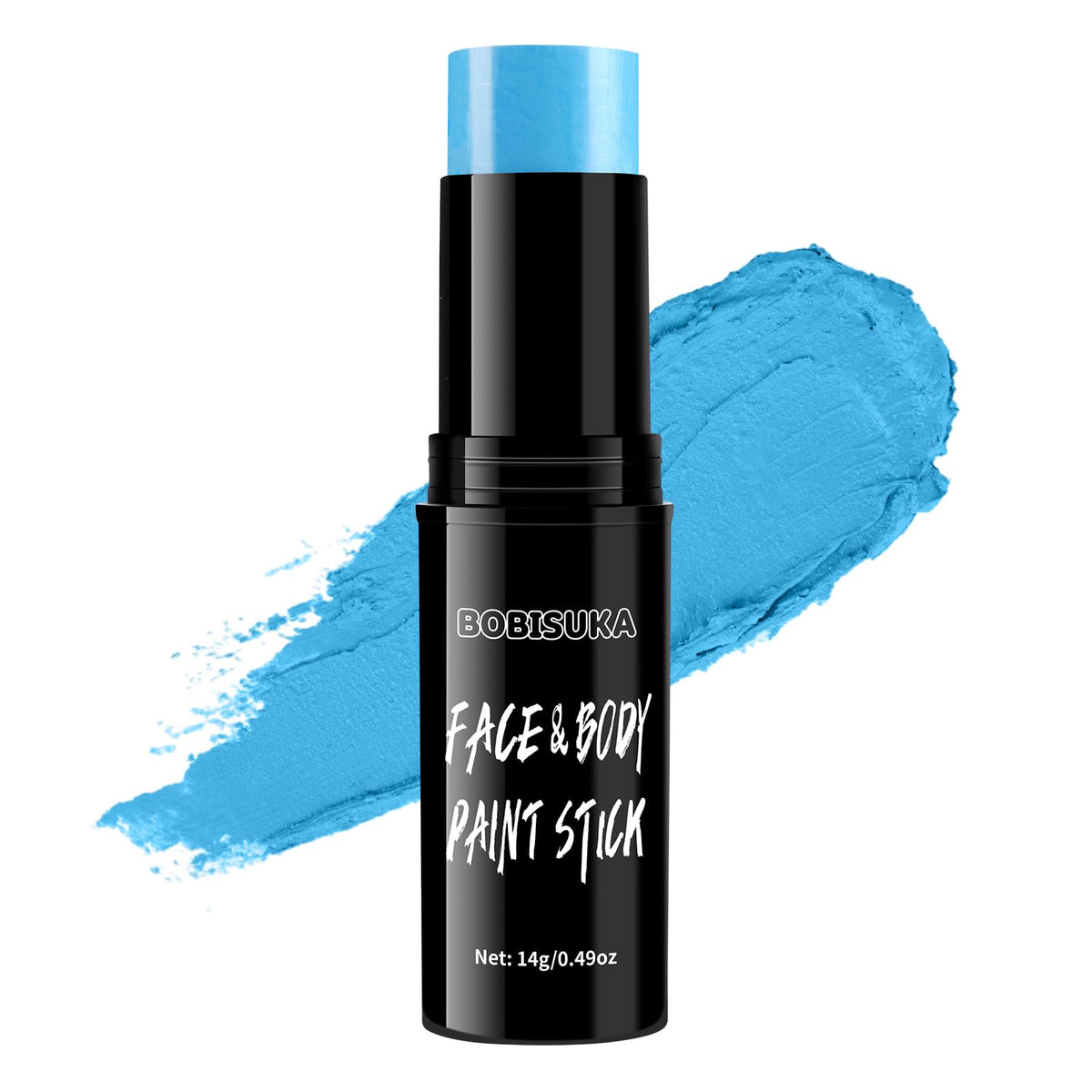 Bobisuka Light Blue Face & Body Paint Stick - Quick Drying Makeup For Halloween & Cosplay