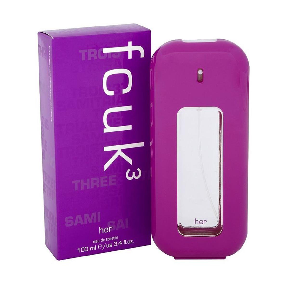 French Connection Fcuk 3 Uk For Women eaudetoilette Spray  340 Ounce