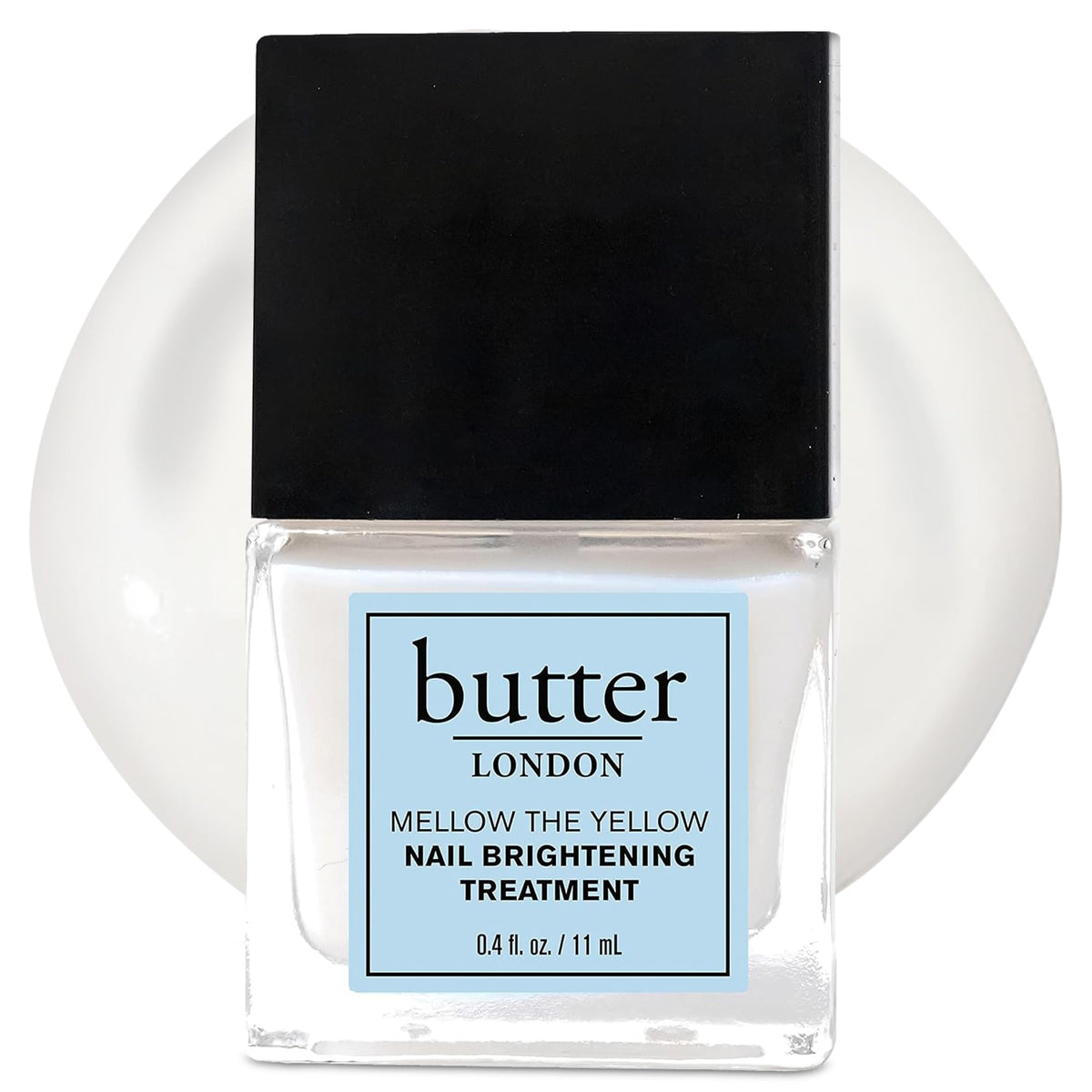 Butter London Nail Strengthener For Damaged Nails - Mellow The Yellow, 0.4 Fl Oz