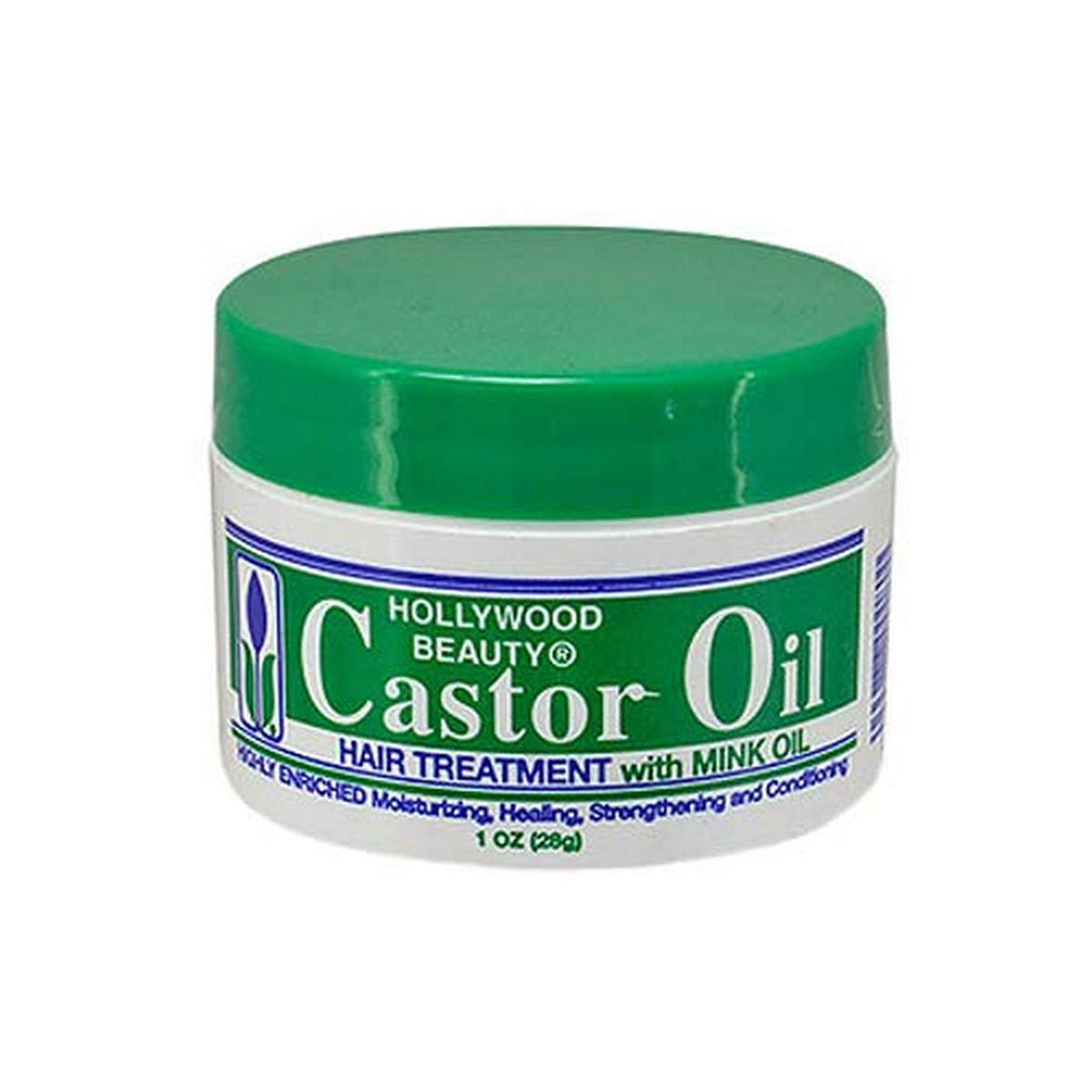 Hollywood Beauty Castor Oil Hair Treatment With Mink Oil, 1 Fl Oz - White