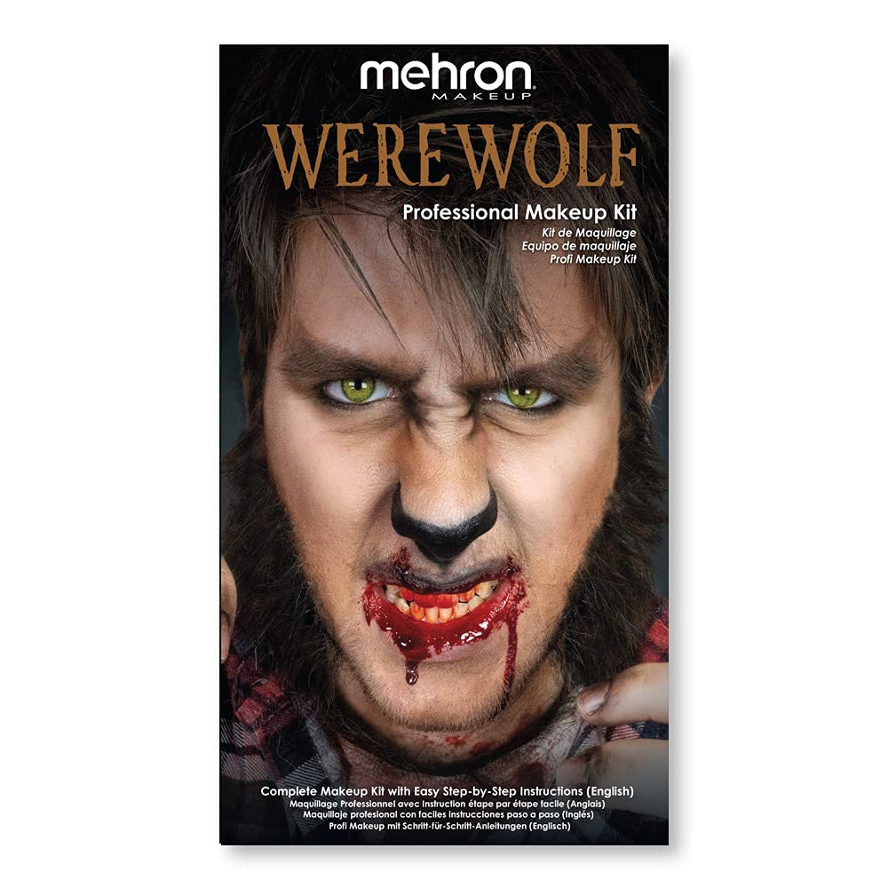 Mehron Makeup Premium Character Kit For Halloween & Cosplay - Werewolf Complete Makeup Set