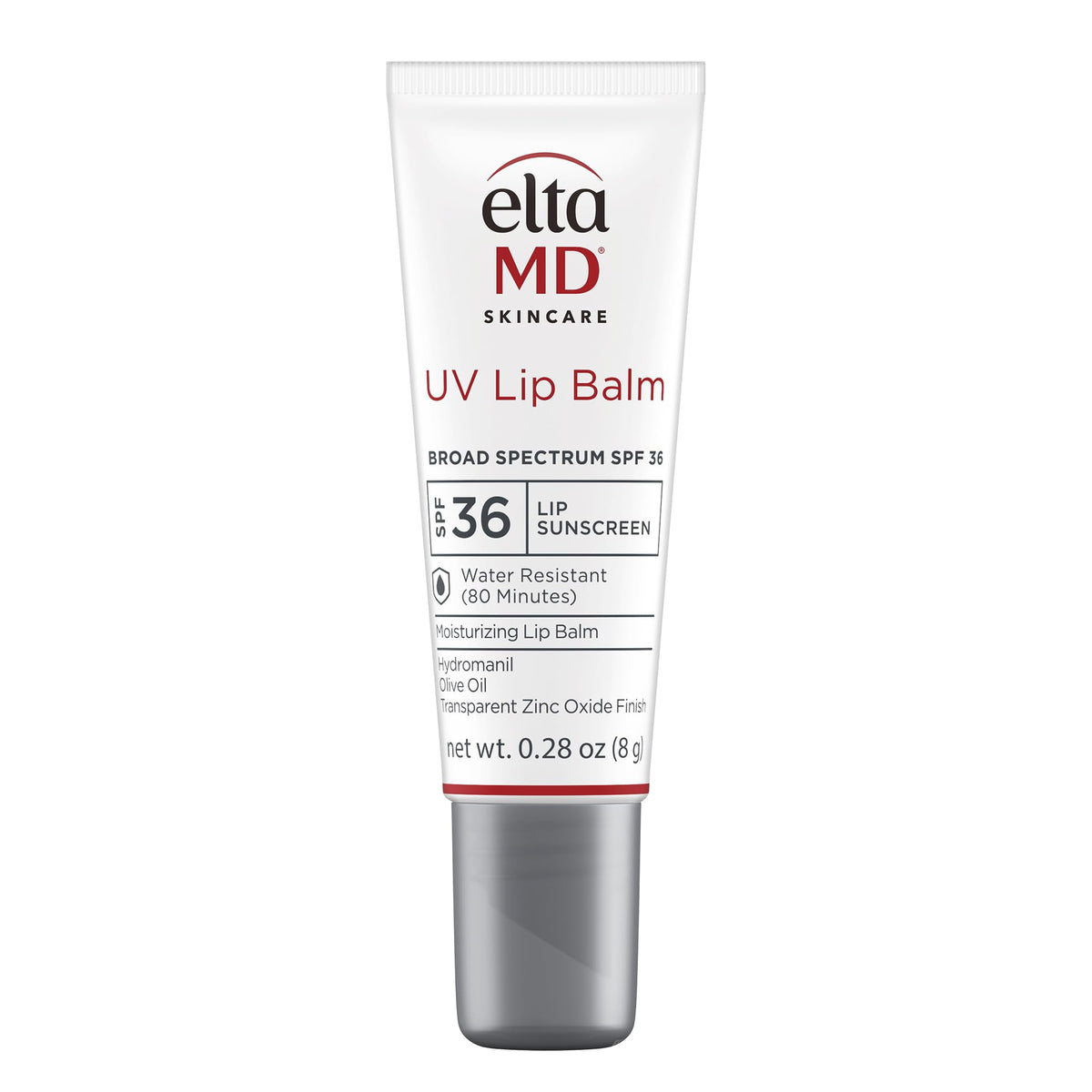 Eltamd Uv Lip Balm Spf 30+ - Sunscreen Protection For Dry Cracked Lips, Untinted, 0.28 Oz