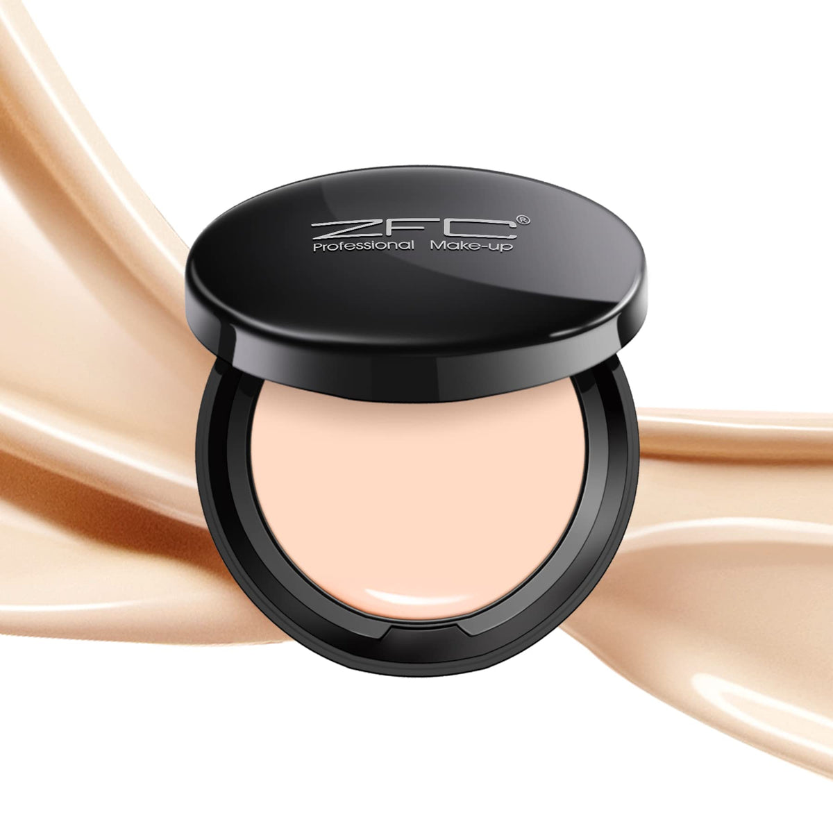 Zfc Medium-To-Full Coverage Foundation Cream, Waterproof 12Hr Concealer, Natural A03, 0.67 Oz