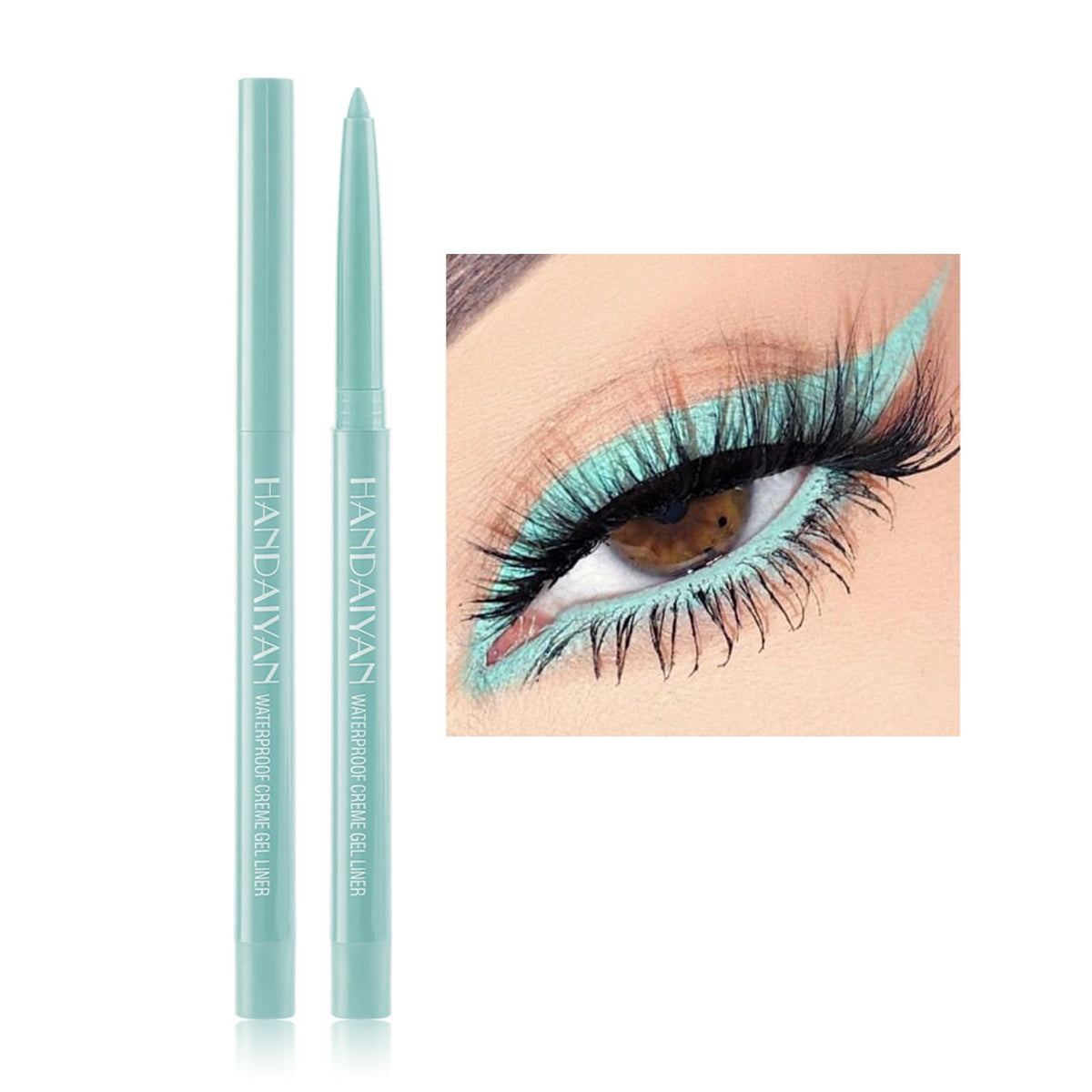 Kyannkara Waterproof Glitter Neon Eyeliner Pencil - Long Lasting Smudgeproof Gel (Y07)