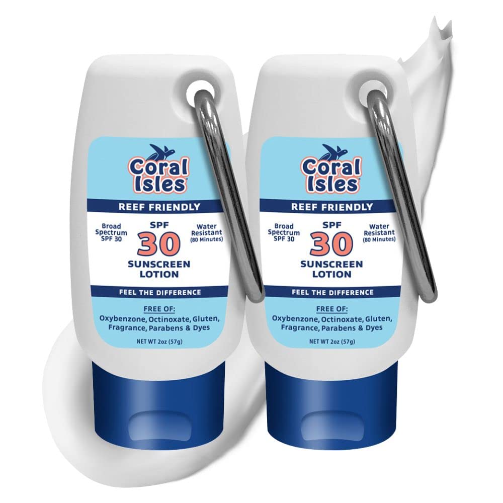 Coral Isles Spf 30 Sunscreen Lotion - Reef Safe, Waterproof, Fragrance Free, 6 Fl Oz