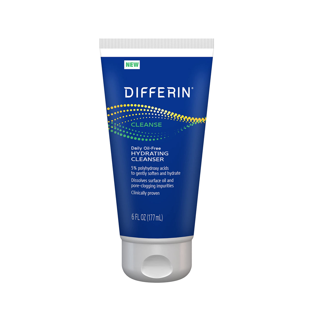 Differin Facial Cleanser - Daily Oil-Free Hydrating Face Wash for Acne-Prone Skin, 6 Oz.