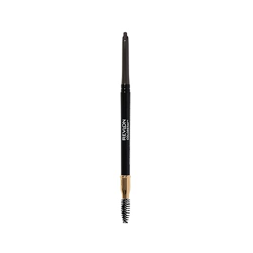 Revlon Colorstay Eyebrow Pencil, Waterproof, Longwearing, Angled Tip, 225 Soft Black, 0.