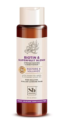 Soapbox Soap Conditioner - Volumizing Biotin & Superfruit Blend, 16Oz For Healthy Hair