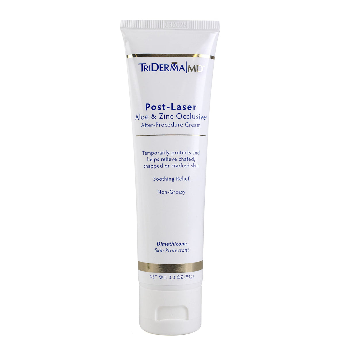 Triderma Post Laser Aloe & Zinc Cream For Chemical Peels & Laser Treatments, 3.3 Oz