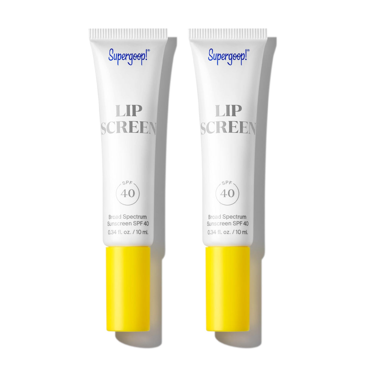 Supergoop! Lipscreen Shine Spf 40 - Clear Lip Gloss With Grape Seed & Sunflower Oils - Pack Of 2