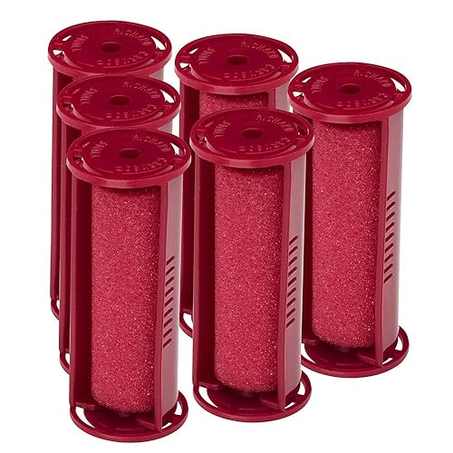 Caruso Small Molecular Replacement Steam Hair Rollers, 6-Pack, ¾ Inch, Foam Shields