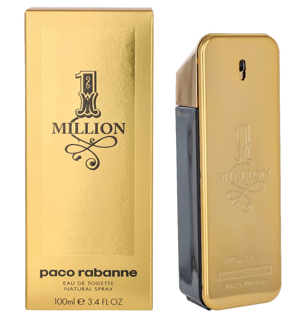 Paco Rabanne 1 Million Eau De Toilette For Men - 3.4 Oz Dark Gold Fragrance