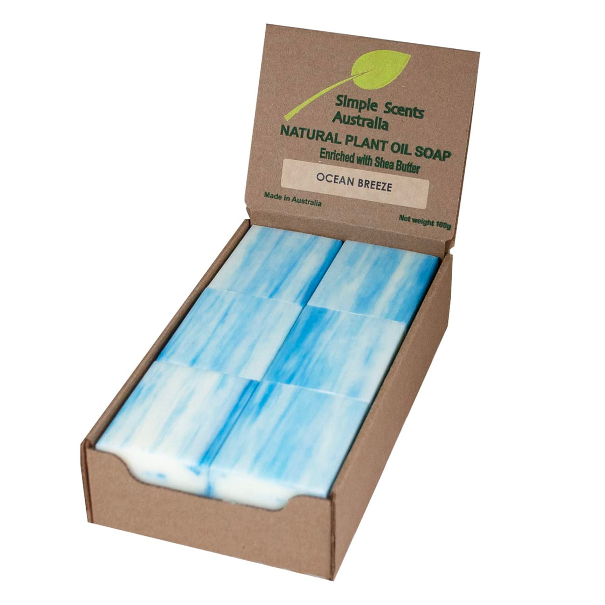 Simple Scents Australia Ocean Breeze Scented Soap Bars - 12 Pack, 3.5Oz Moisturizing Shea Butter