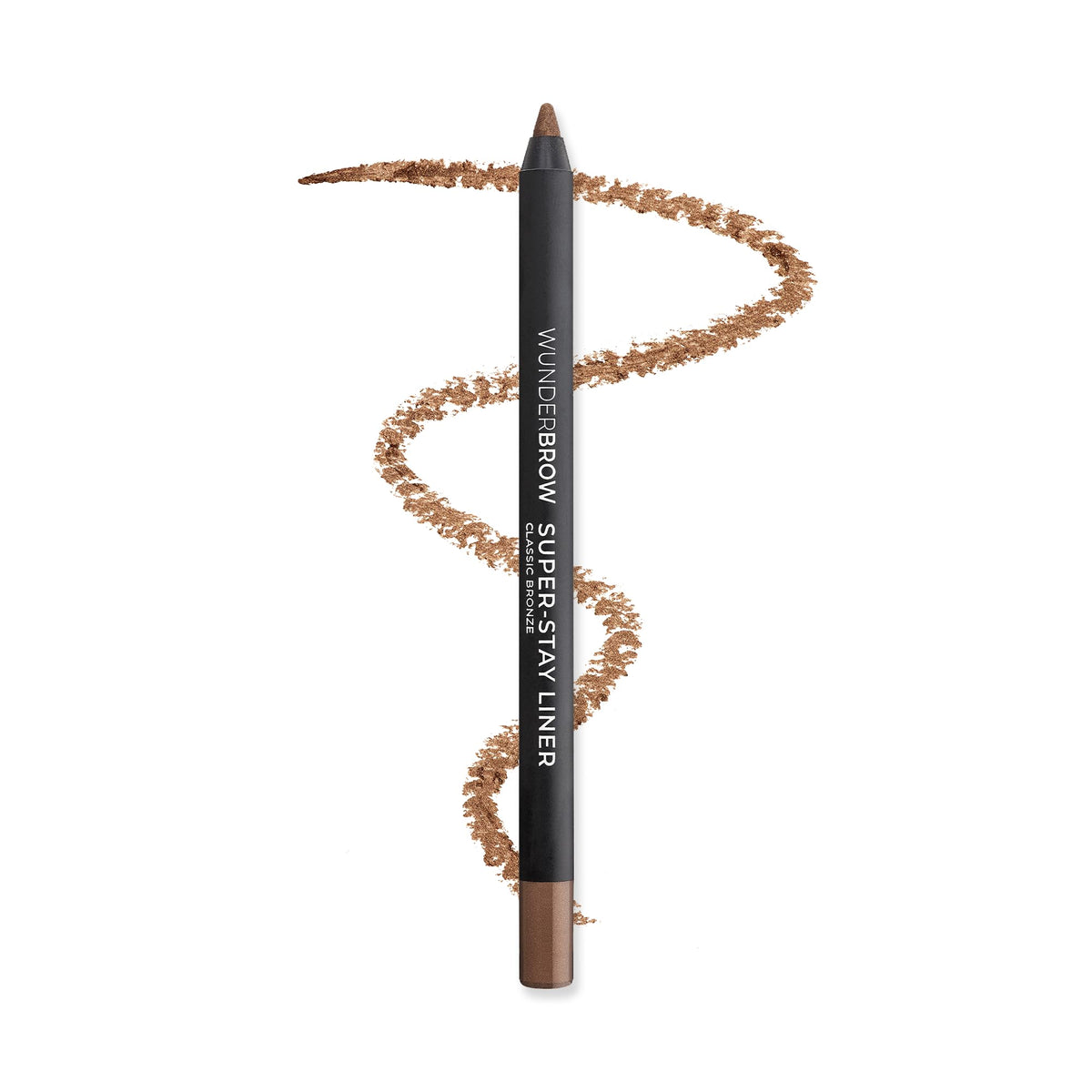 Wunderbrow Super Stay Waterproof Eyeliner Pencil - Classic Bronze, Smudge-Proof, 1 Count