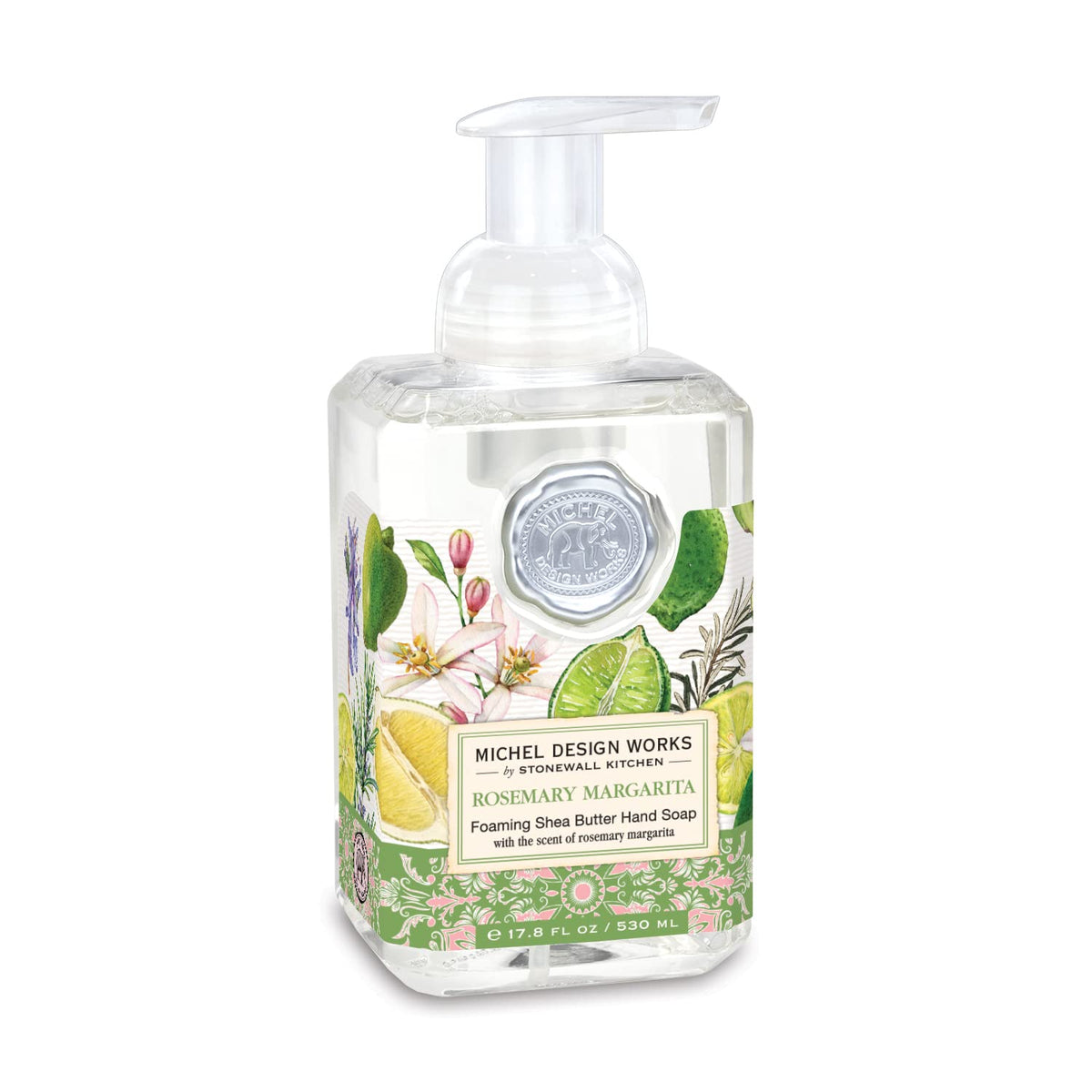 Michel Design Works Foaming Hand Soap, Rosemary Margarita - 17.8 Fl Oz, Refreshing Aroma