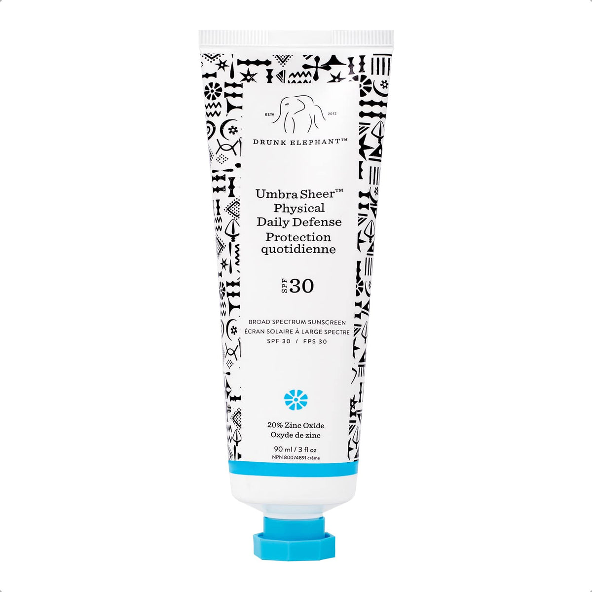 Drunk Elephant Umbra Sheer Daily Defense Spf 30 Sunscreen With Marula Oil, 3 Fl Oz