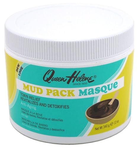 Queen Helene 3 Pack Mud Pack Masque, 12 Ounce - Deep Cleansing & Skin Revitalizing Treatment