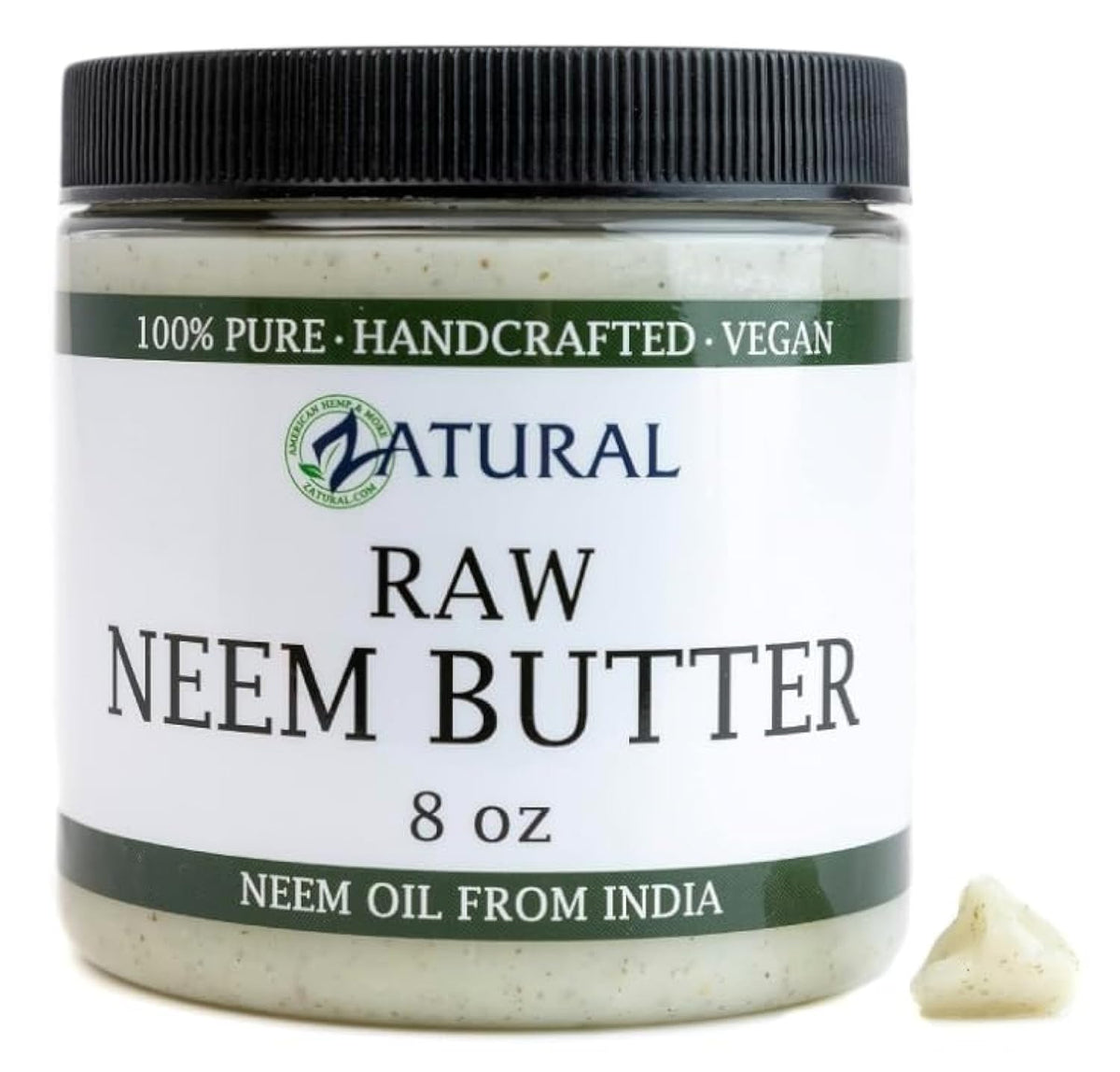 Zatural Organic Neem Butter & Oils for Sensitive, Itchy Skin - 8 oz.