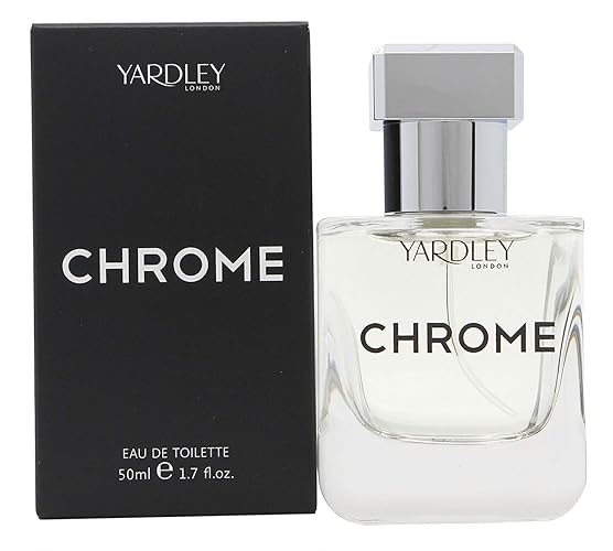 Yardley Of London Chrome Eau De Toilette Spray For Men, 1.7 Oz - Refreshing Fragrance