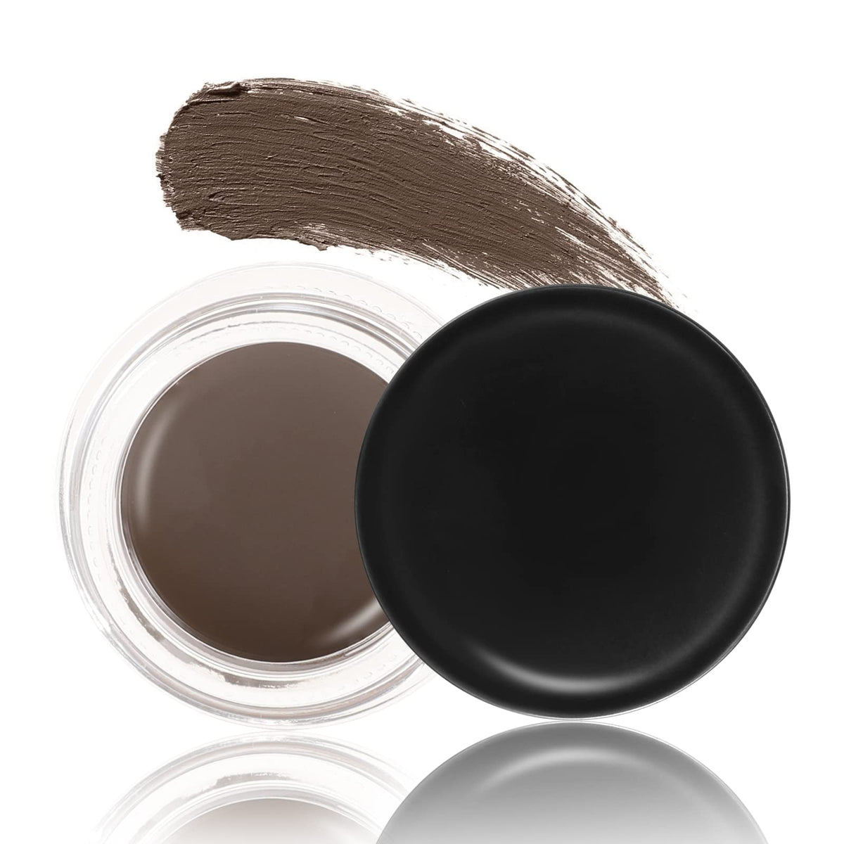 Boobeen Dark Brown Eyebrow Pomade Cream - Waterproof, High Pigment, Long-Lasting Makeup 0.35Oz