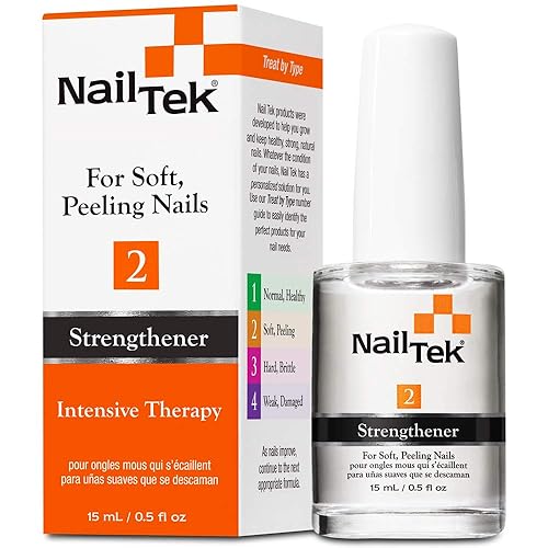 Nail Tek Intensive Therapy 2 - Strengthening Treatment For Weak, Peeling Nails, 0.5 Oz