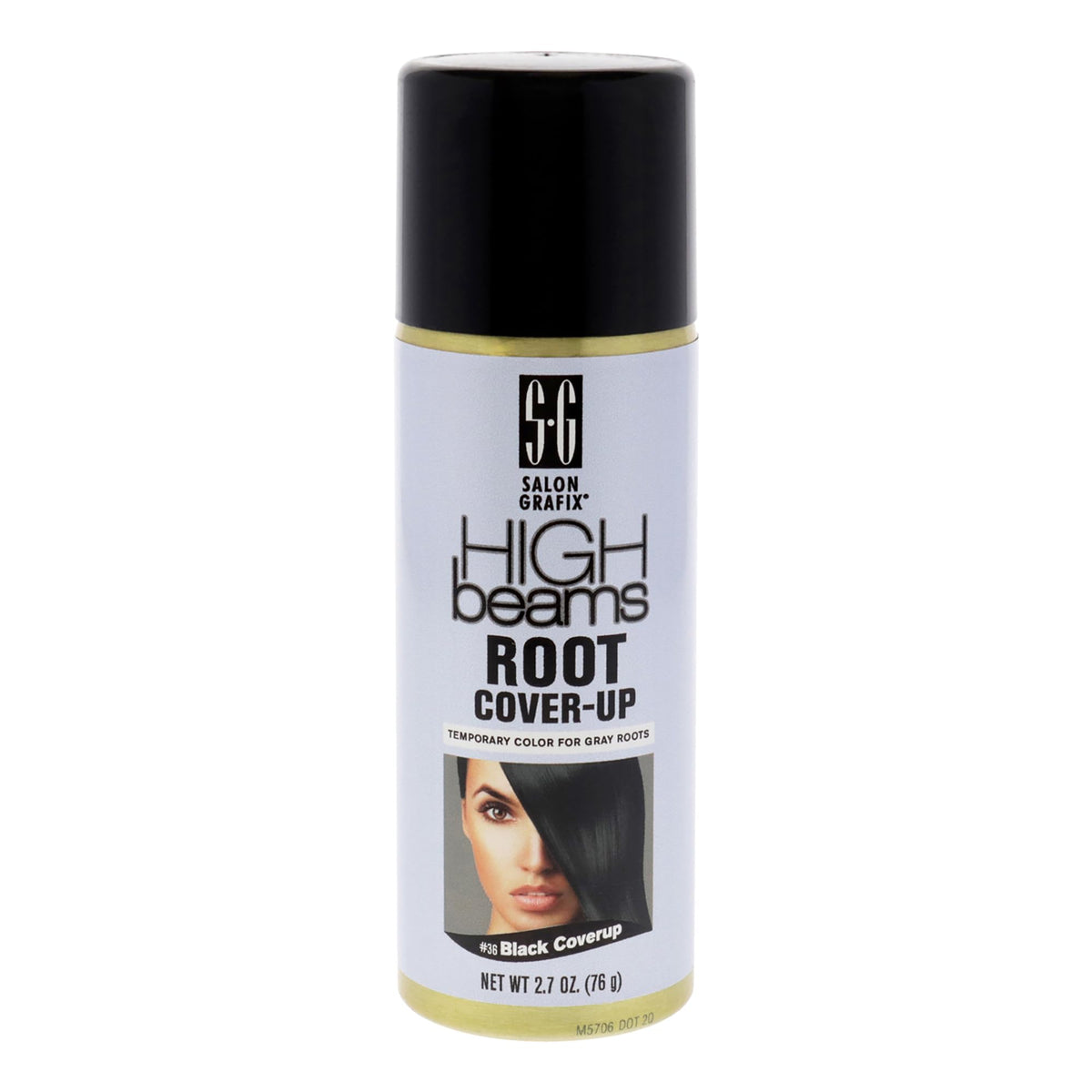 Salon Grafix High Beams Root Cover-Up Spray - Washable Black Hair Dye, 2.7 Oz