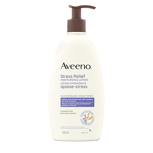 Aveeno Stress Relief Moisturizing Lotion, 18 Ounce - Calming Body Moisture For Dry Skin