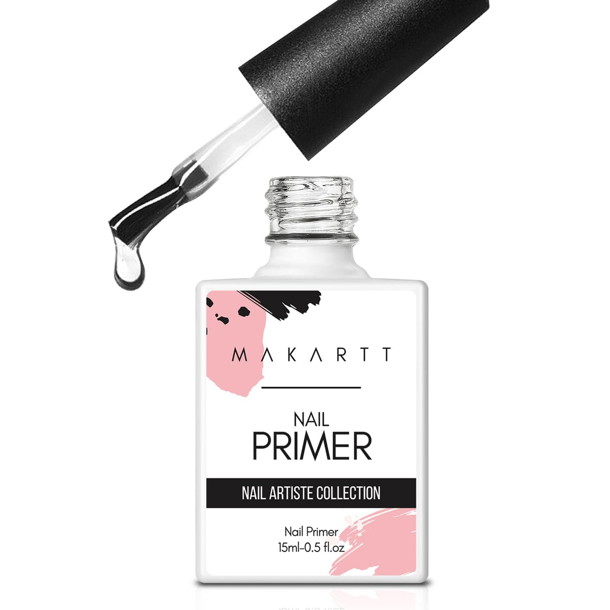 Makartt Nail Primer - Acid-Free Prep For Acrylic, Gel, & Dipping Powder - 15Ml Clear