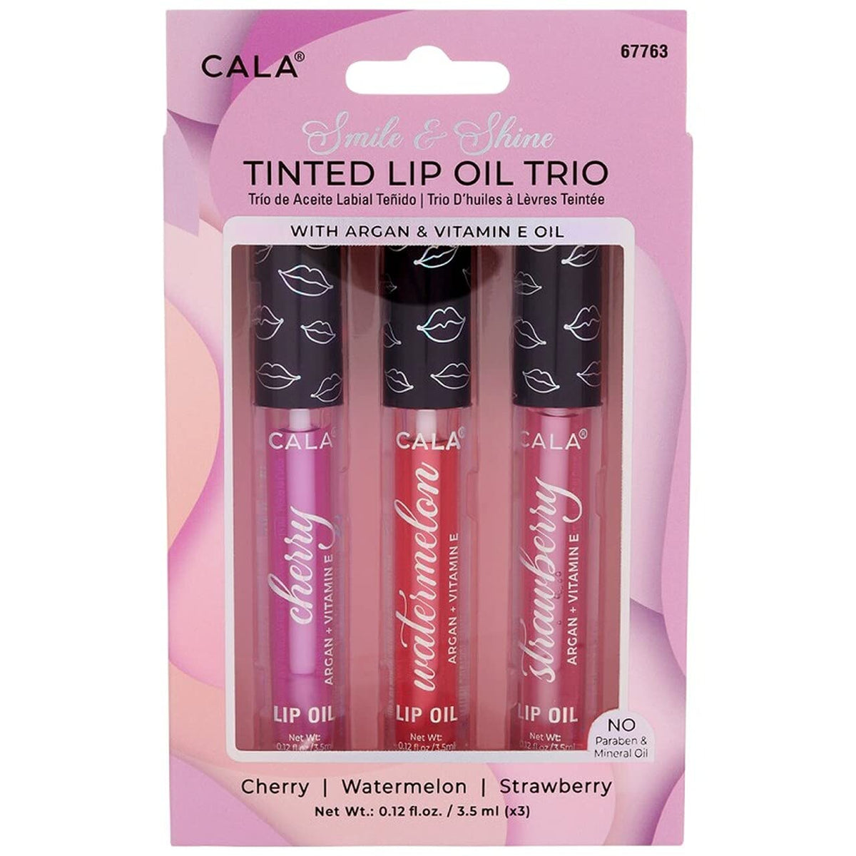 Feel Foxy Tinted Lip Oil Trio - Strawberry, Watermelon, Cherry - 1 Count