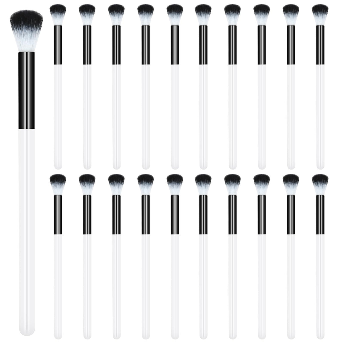 Rimoev 20 Pcs Eyelash Cleaning Brush Set - Lash Bath & Shampoo Brushes, Black