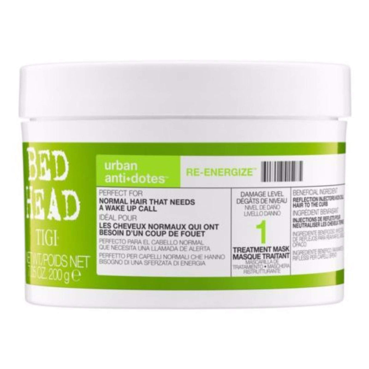 Tigi Bed Head Urban Antidotes Renergize Treatment Mask, 7.05 Oz - Unisex Hair Care