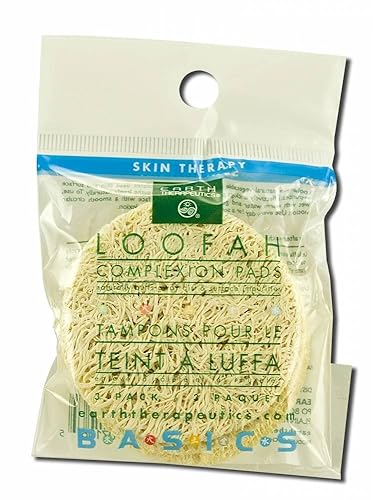 Earth Therapeutics Loofah Complexion Discs, 3 Pack (2 Pack) - Exfoliating Skin Care