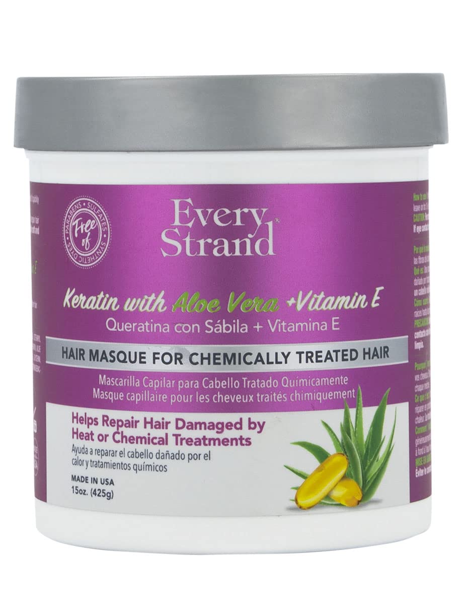 Every Strand Keratin Hair Masque - 15 Oz Deep Conditioning Treatment For Healthy Hair