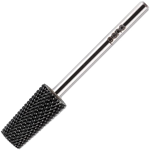 Beauticom Usa Pana Tapered Barrel Carbide Nail Drill Bit 3/32&quot; Shank - Black, Fine Grit