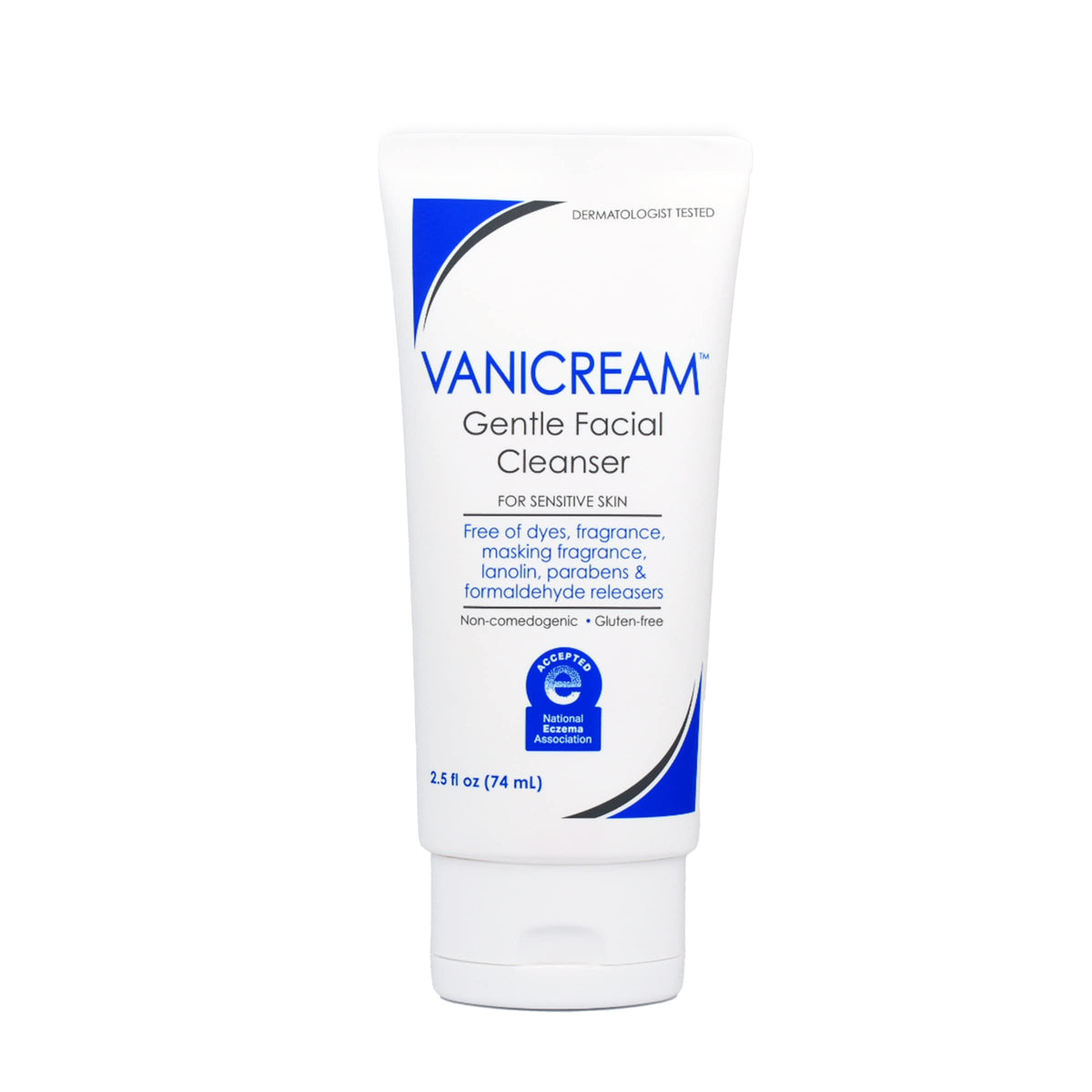 Vanicream Gentle Facial Cleanser, 2.5 Fl Oz - Ideal For Sensitive Skin, Travel-Sized