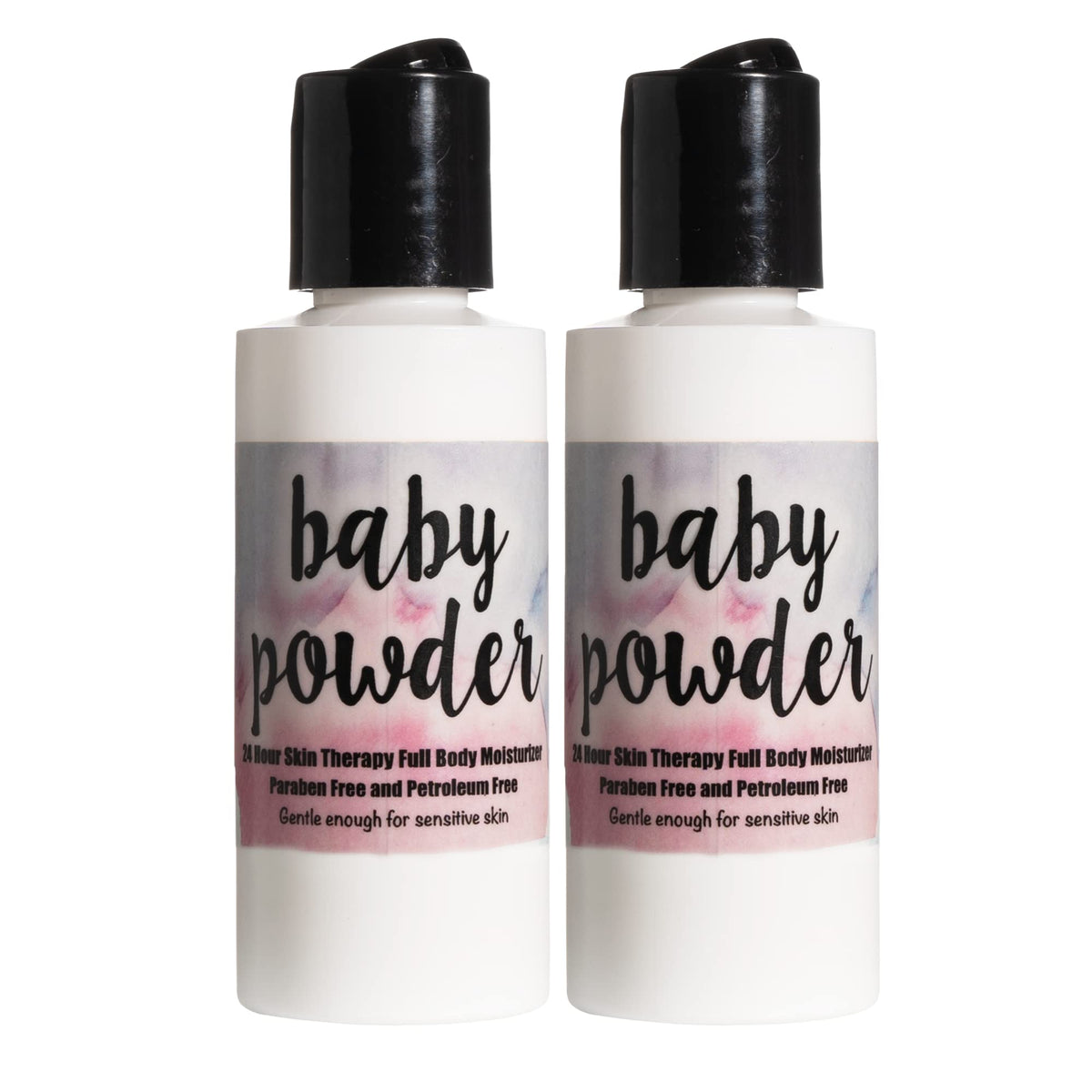 The Lotion Company 24 Hour Skin Therapy Lotion, Baby Powder, Travel Size, 2 Oz (Pack Of 2)