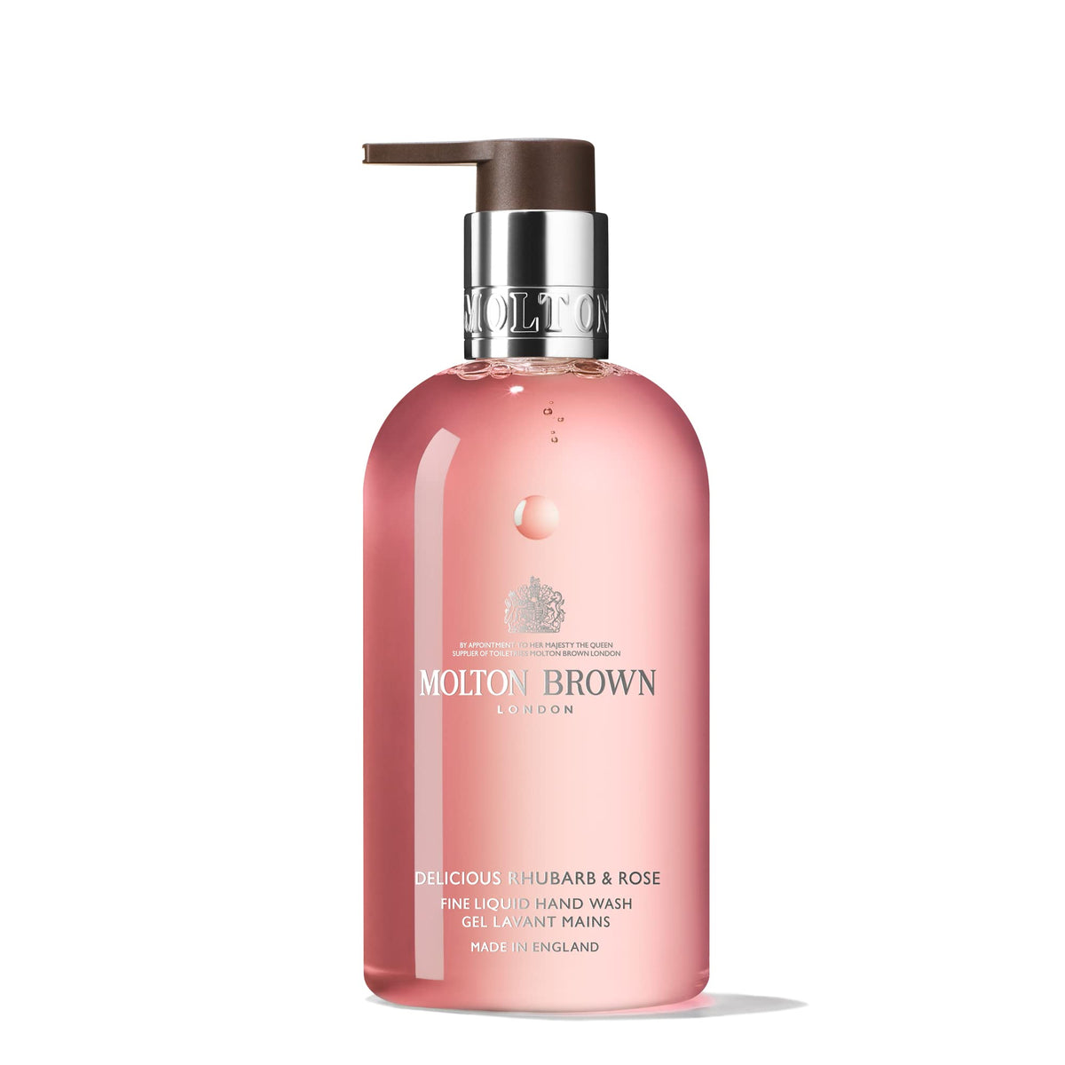 Molton Brown Rhubarb & Rose Hand Wash - 10 Fl Oz, Luxurious Liquid Soap, Multicolor