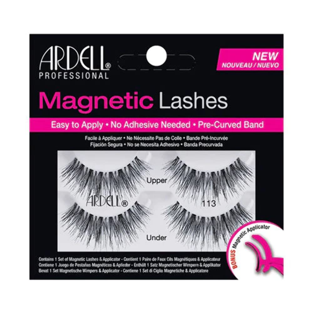 Ardell Magnetic Lash Wispies 113 - Black Synthetic Lashes, 1 Count Pack