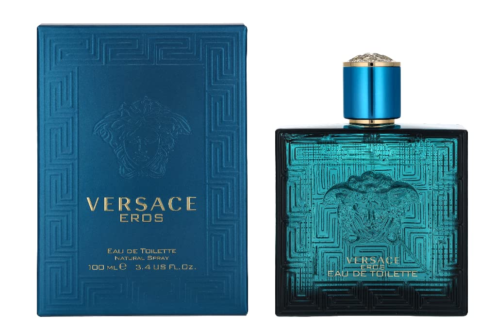 Versace Eros For Men 3.4 Oz Eau De Toilette Spray - Fresh, Long-Lasting Fragrance