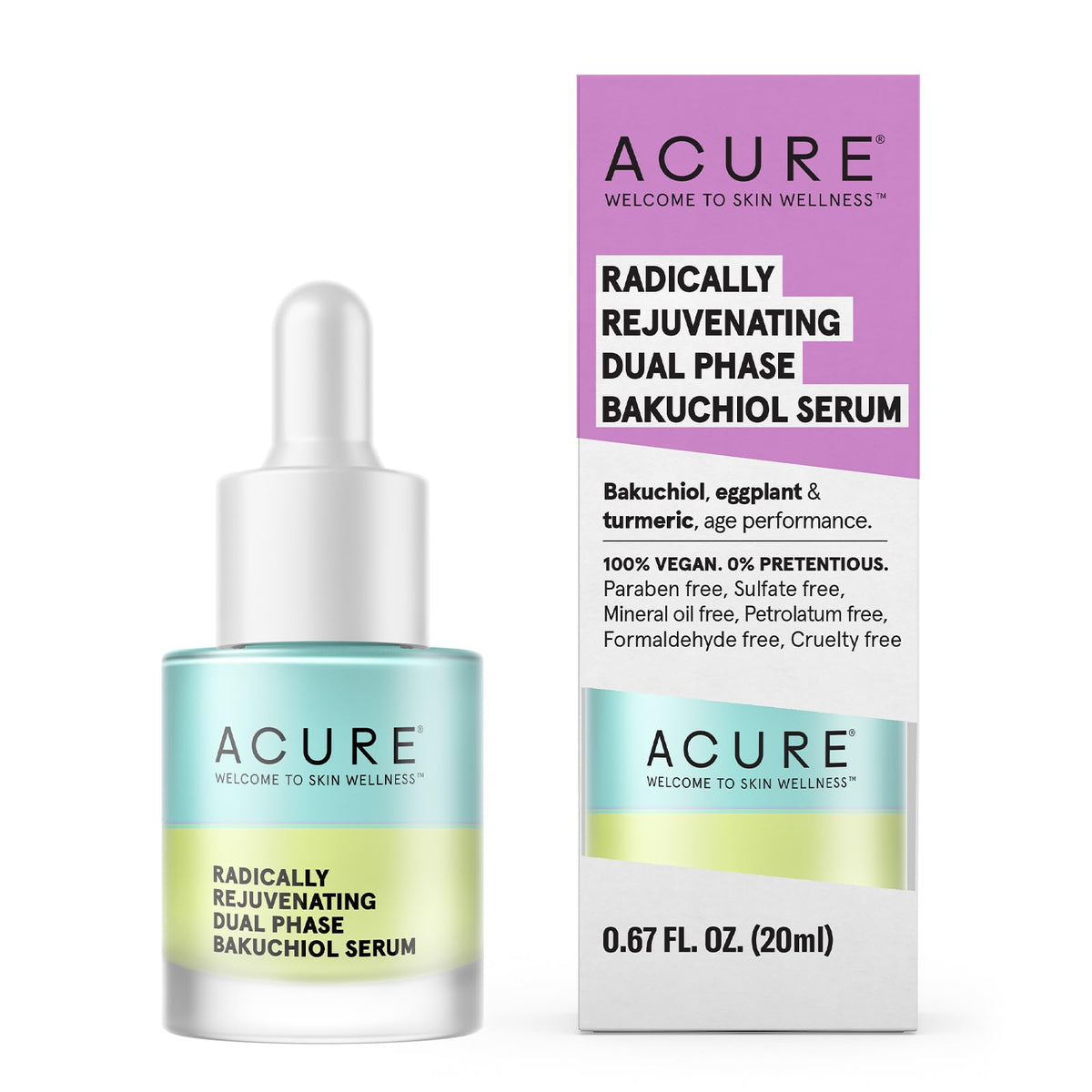 Acure Bakuchiol Serum - Anti-Aging & Soothing Vegan Skin Care - 0.67 Fl Oz